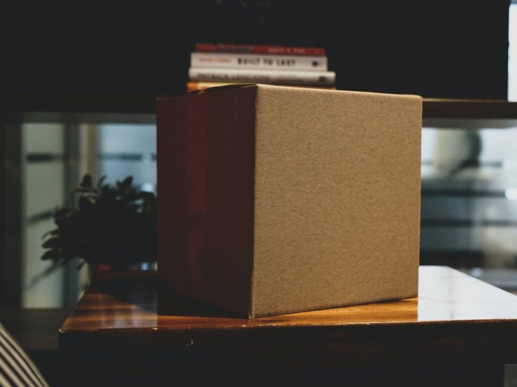 Box in an office